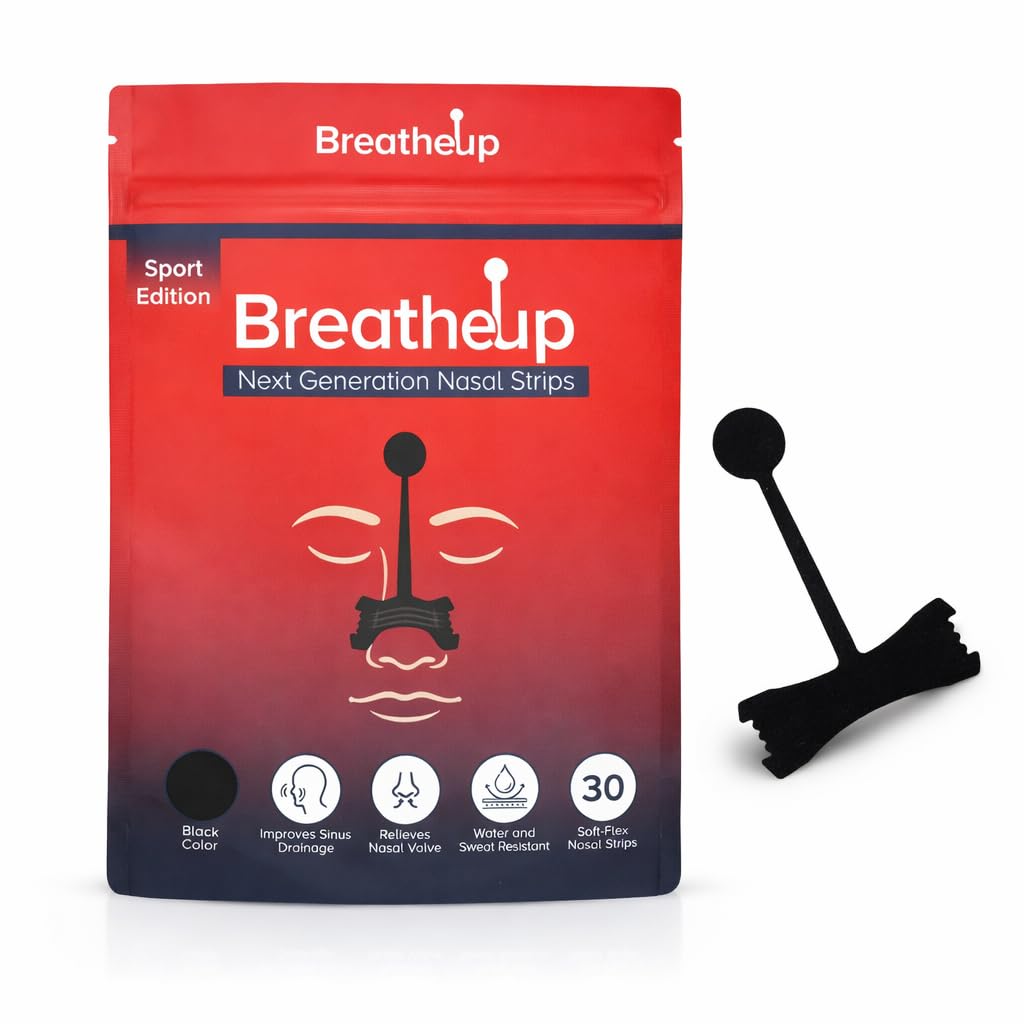 BreatheUp Next Generation Nasal Strips - Black