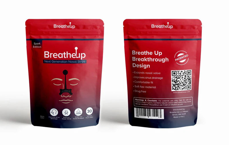 BreatheUp Next Generation Nasal Strips - Black