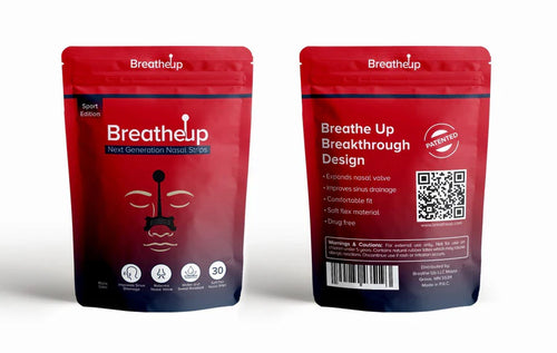 BreatheUp Next Generation Nasal Strips - Black